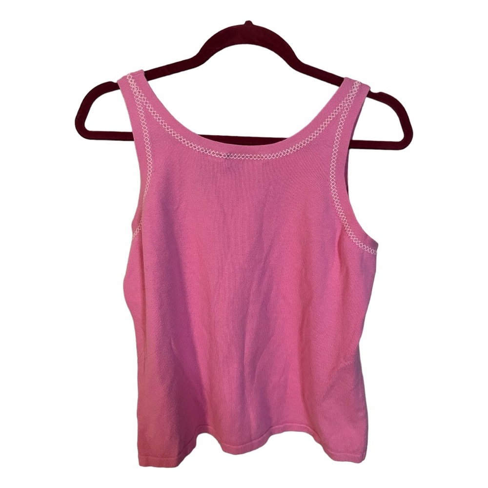 A Liz Claiborne pink tank top in size large - Picture 4 of 5